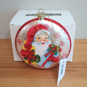 Kurt S Adler Mouth Blown Glass Santa W/ Presents Ornament Hand Painted Von Maur